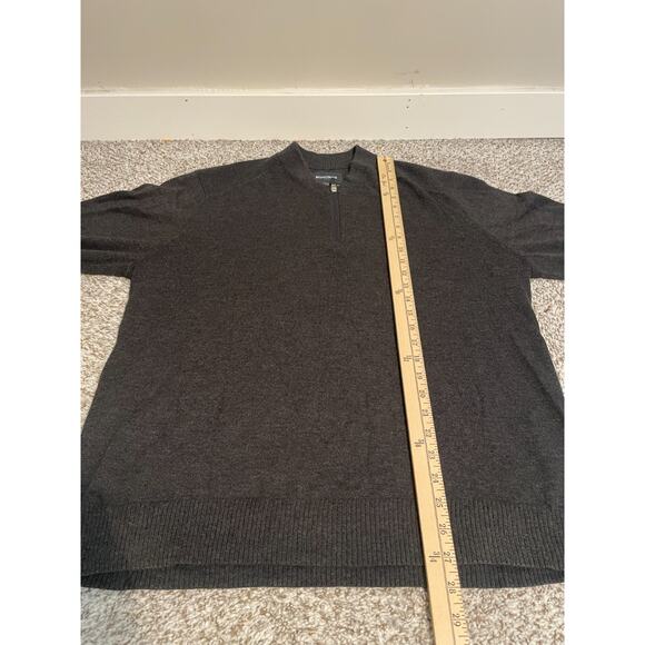 Bonobos Golf 1/4 Zip Sweater Gray Pullover Men’s L Long Sleeve - Picture 7 of 9
